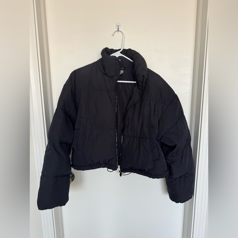 H&M black puffy coat.